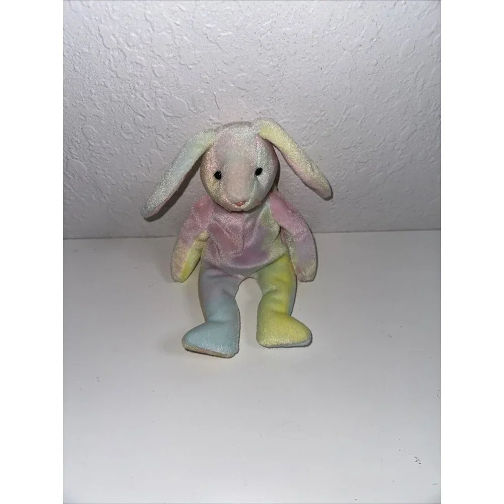 Lot of 4 TY‎ Beanie Baby Easter Bunnies Hoppitty, Hippity, Hippie , Eggerton